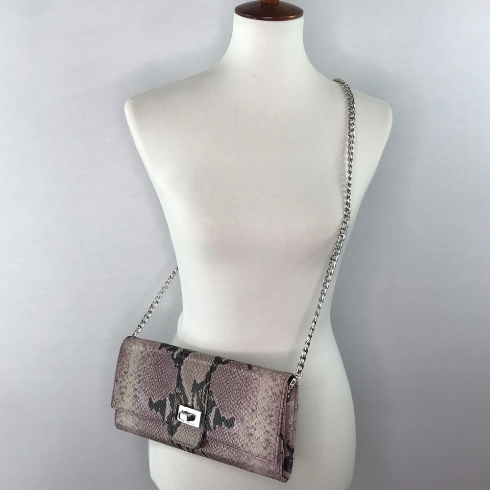 Marina Rinaldi Snakeskin Crossbody Clutch Bag - Picture 2 of 15